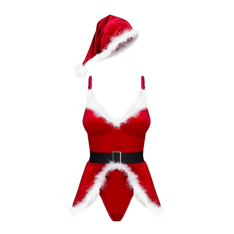 Obsessive Hot Santa | Costume de Noël 3 pièces en velours
