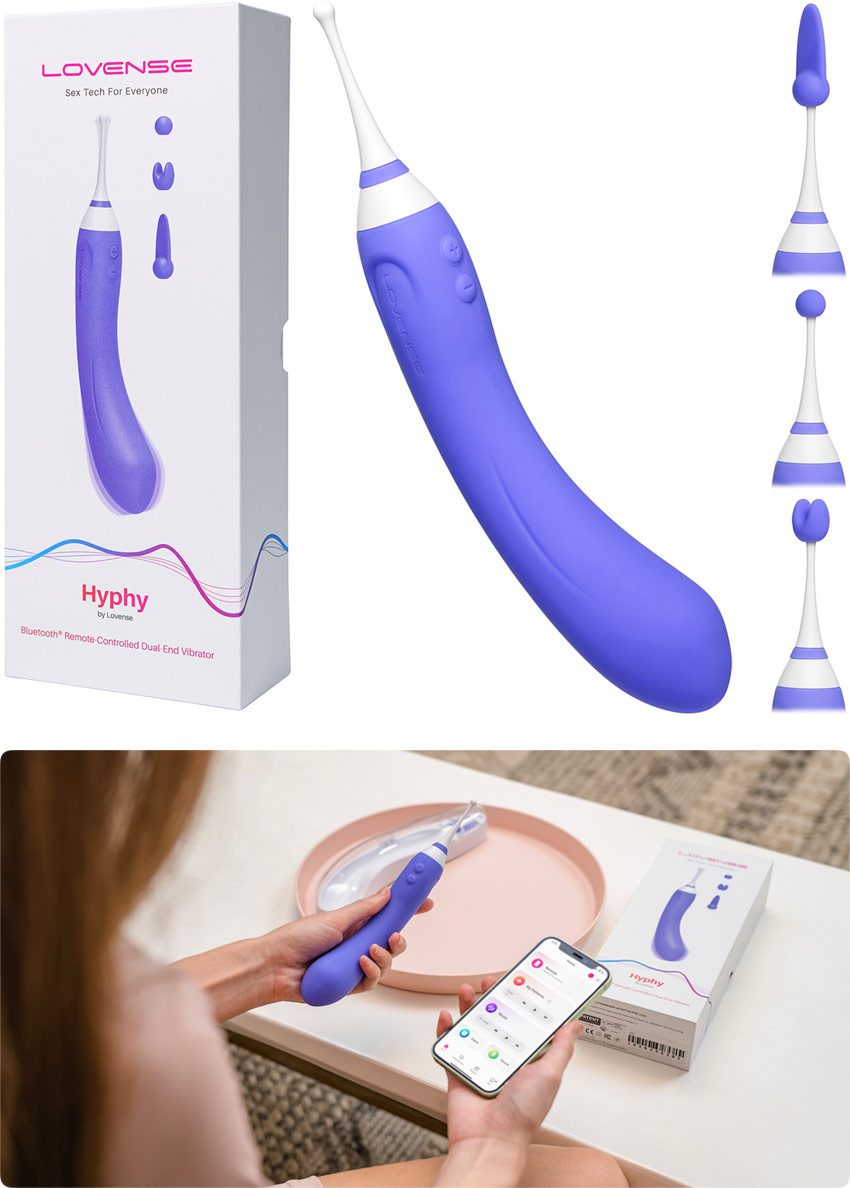 Lovense Hyphy | Double stimulateur vibrant | Point G et clitoris