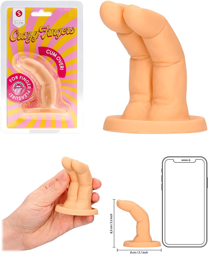 S-Line Crazy Finger Cum Over! | Dildo in Fingerform