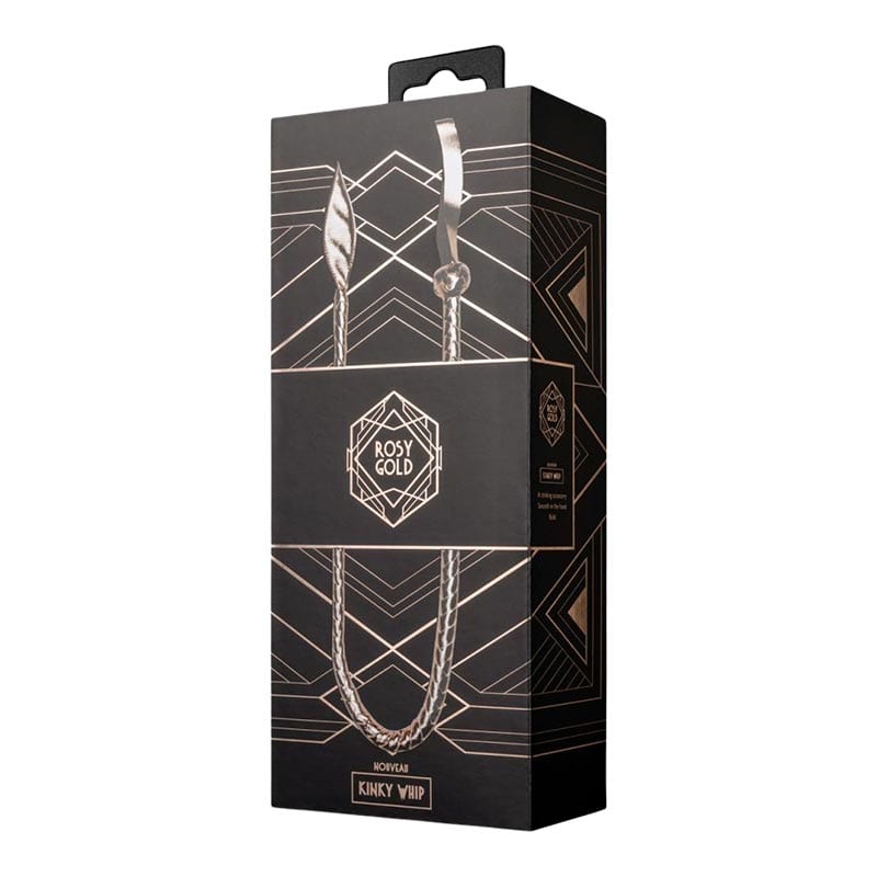 Rosy Gold Kinky Whip | Fouet BDSM élégant rose gold