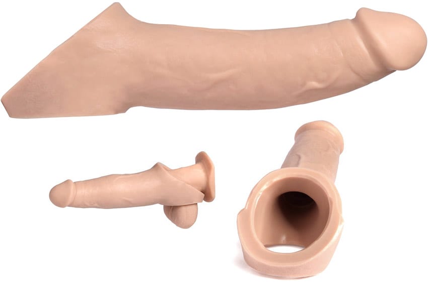 VixSkin Ride On Penishülle aus Silikon - Beige