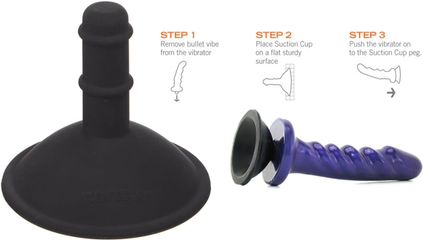 Support avec ventouse pour sextoys et godes Tantus - Noir