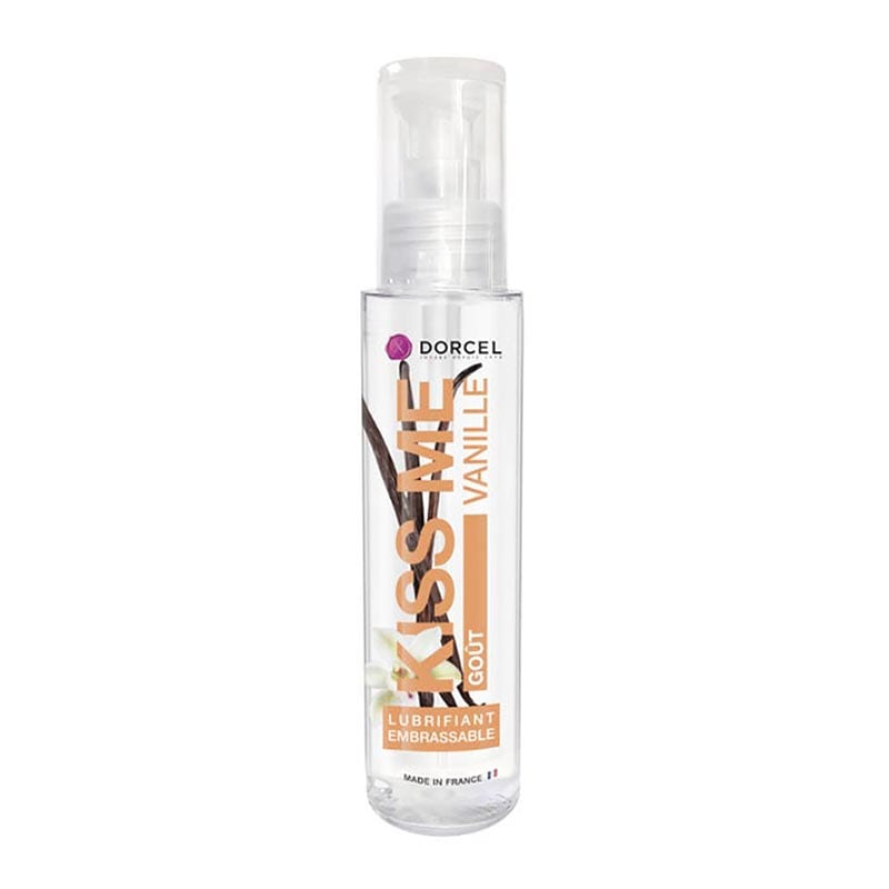 Marc Dorcel Kiss Me | Lubrifiant intime à base d'eau | Goût vanille