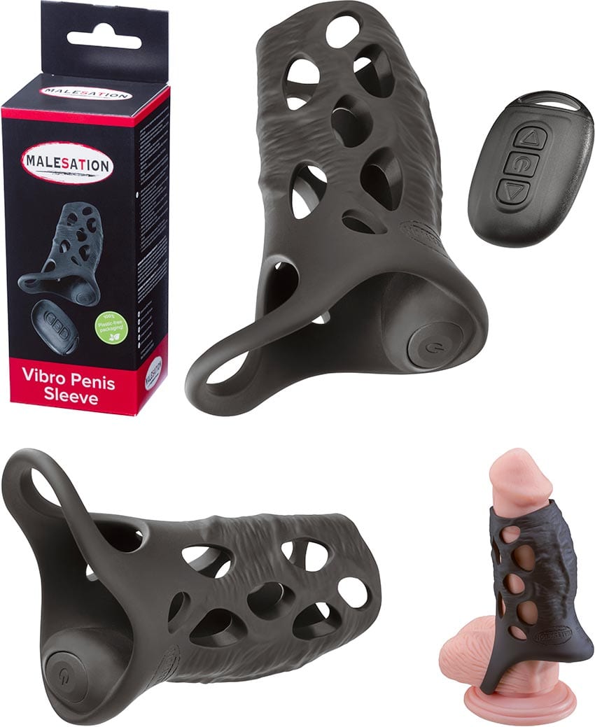 Malesation Vibro Penis Sleeve | Vibrierender Penis Sleeve mit Fernbedienung