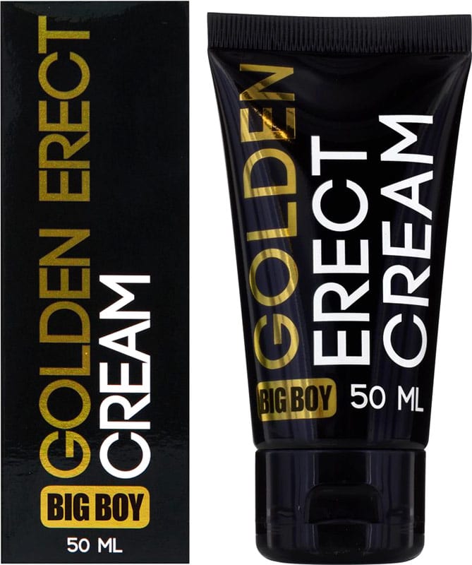 Big Boy Golden Erect | Crème stimulante pour pénis | 50 ml