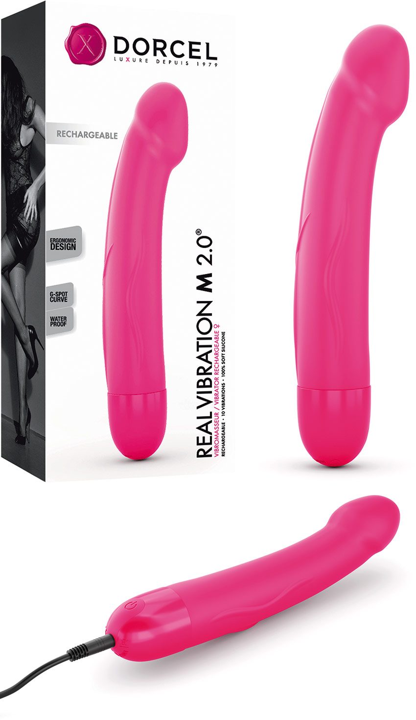 Dorcel Real Vibration M 2.0 | Vibromasseur réaliste | Magenta