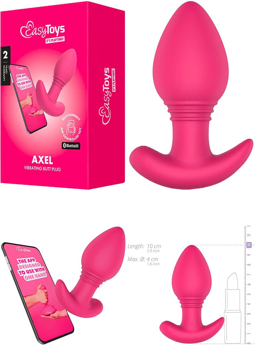 EasyToys Axel | Plug anal vibrant contrôlable via l'app