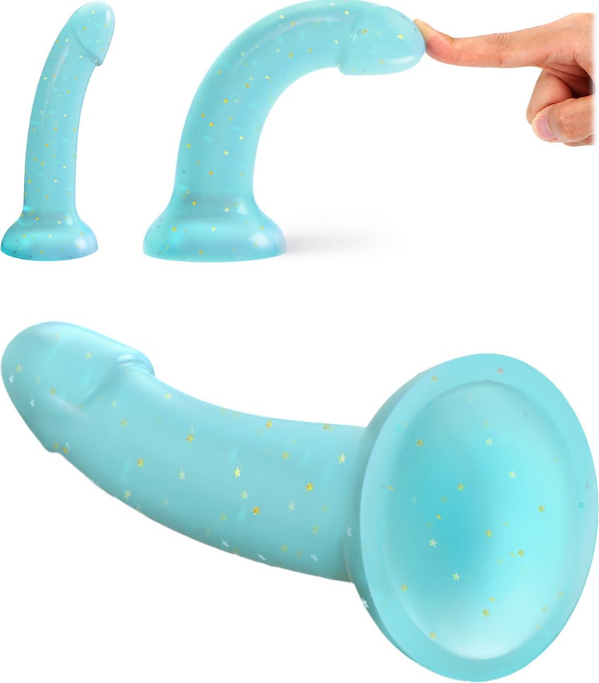 Love to Love Dildolls Nightfall | Dildo à ventouse bleu étoilé