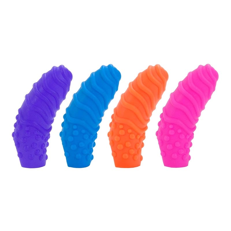 CalExotics Finger Swirls | Gaine stimulante pour doigt | 4 pièces
