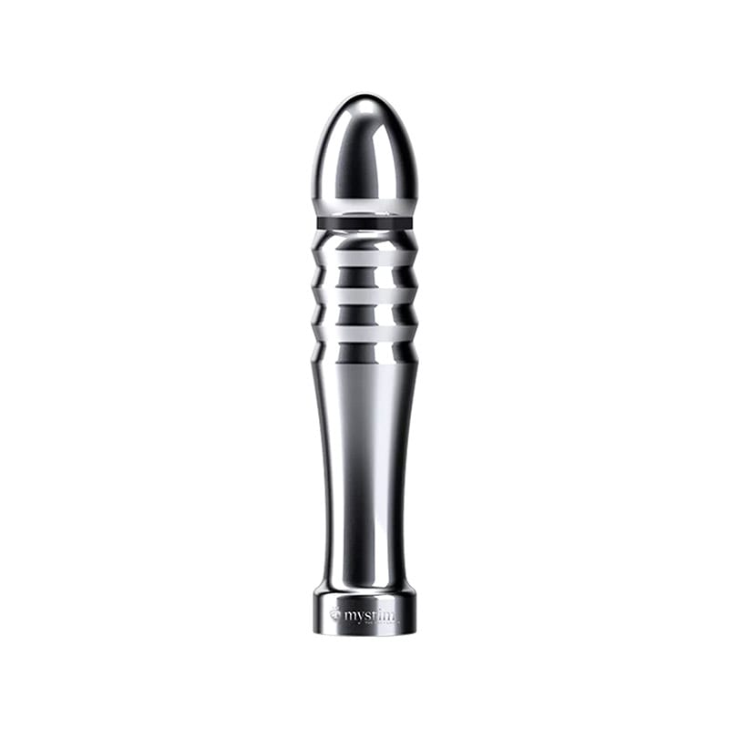 Mystim Funky Fella | Godemichet en aluminium | Design fin et nervuré