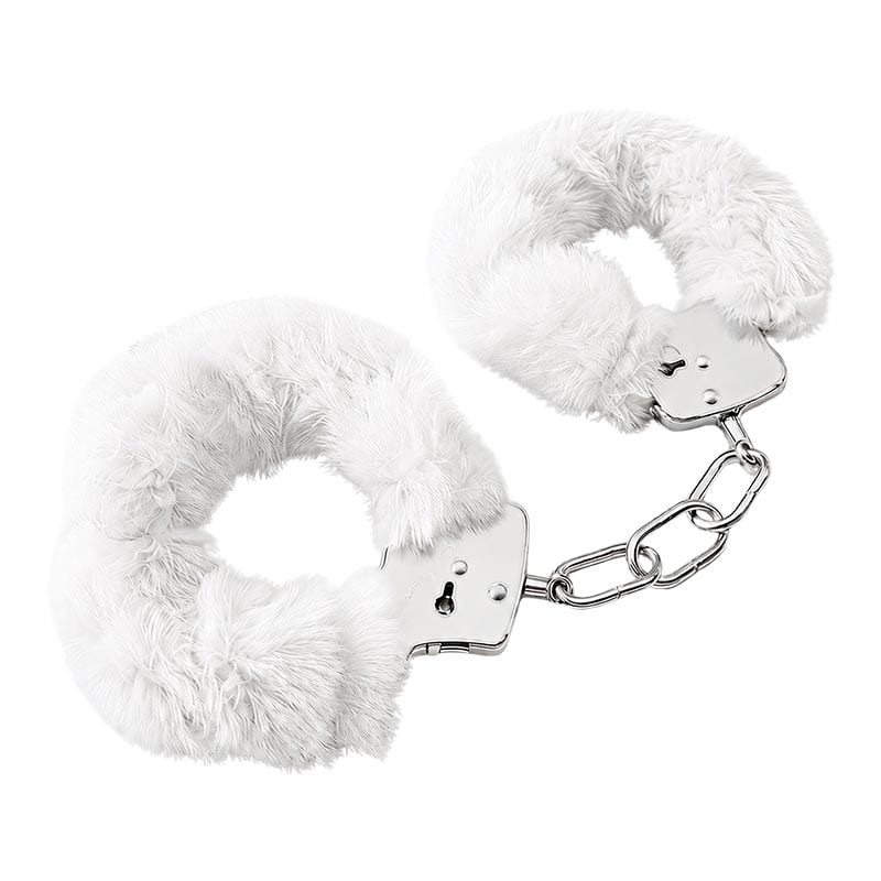 Menottes avec fourrure - Blanc