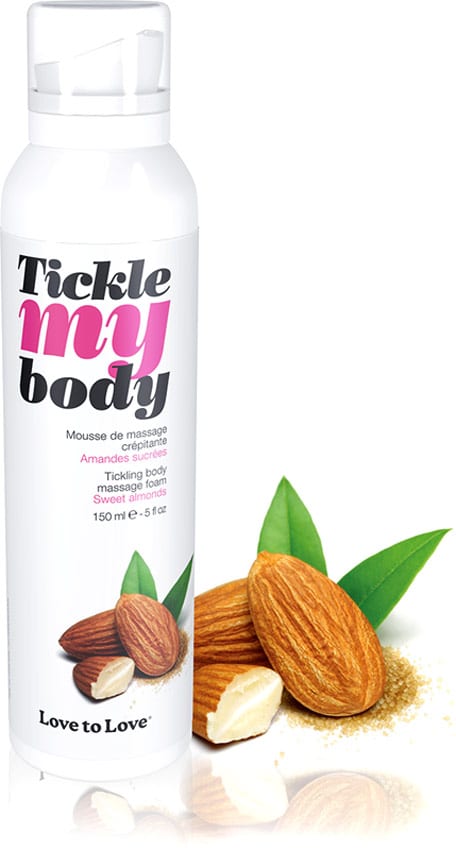 Tickle My Body | Mousse de massage crépitante | Amandes sucrées