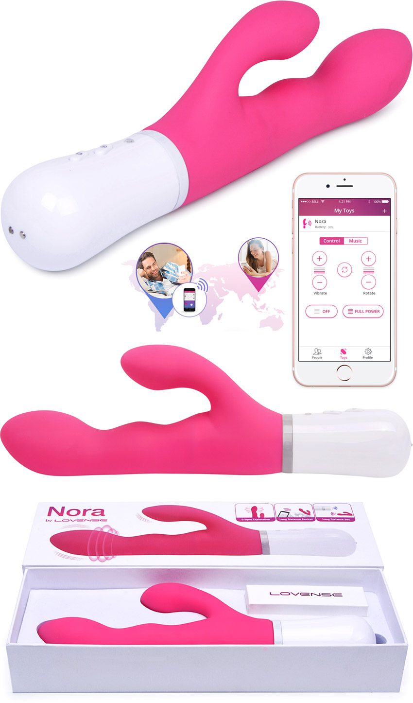 Lovense Nora - Vibromasseur rabbit connecté & interactif