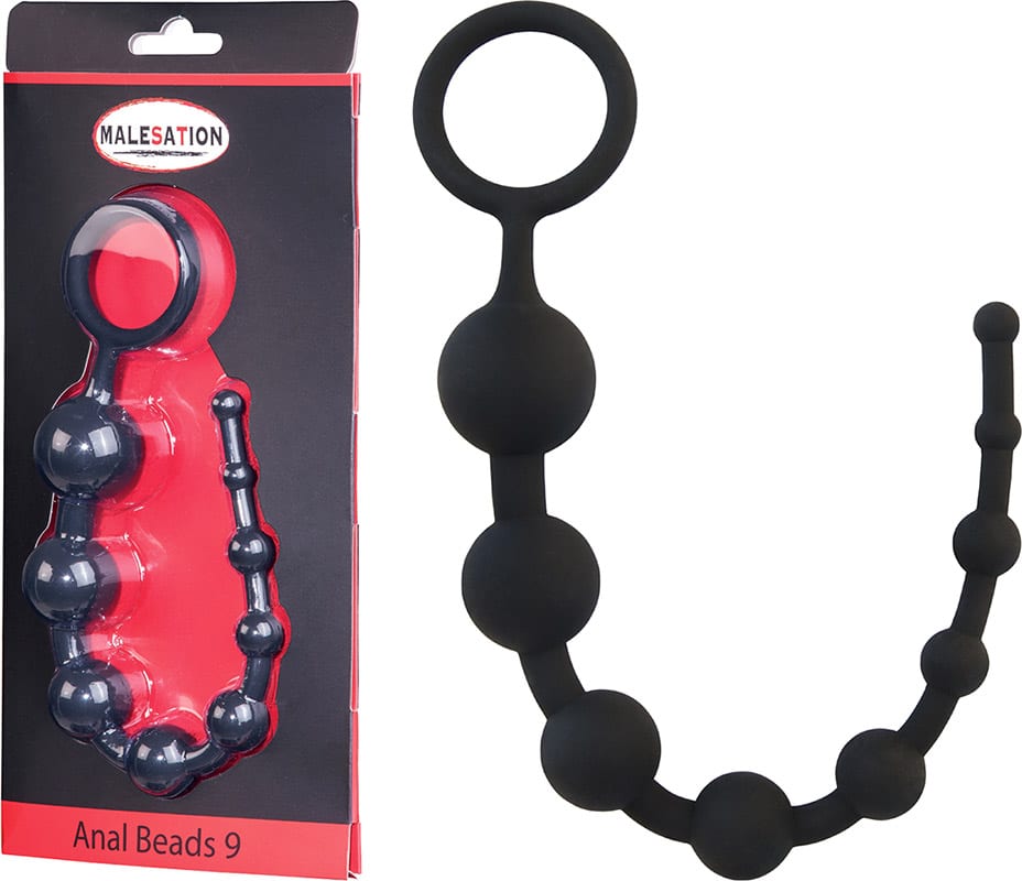Malesation Anal Beads 9 | Silikon-Analkette mit 9 Perlen