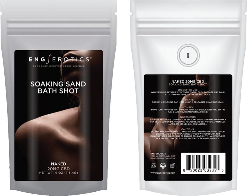 EngErotics Soaking Sand Bath Shot Naked | Badesalz aus CBD