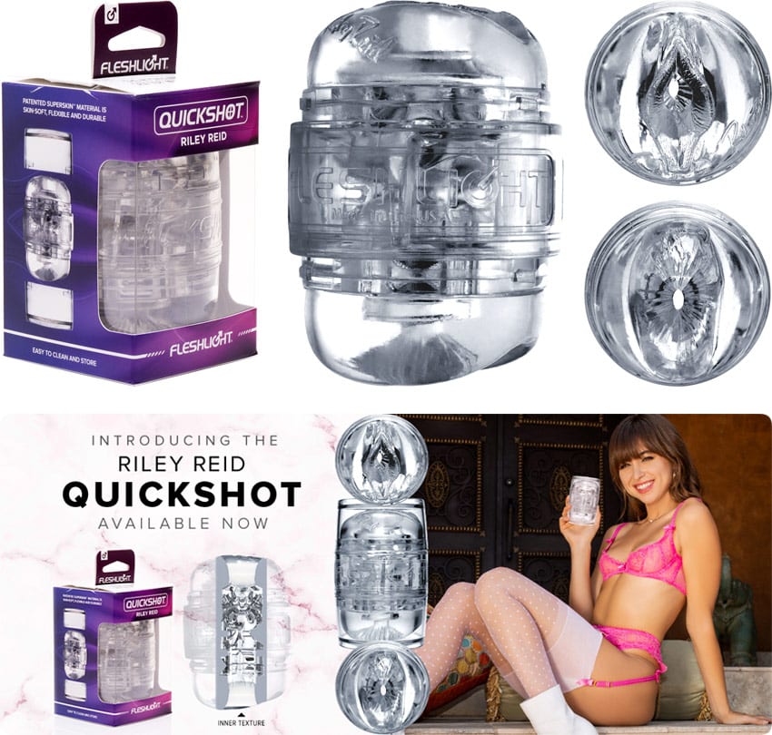 Fleshlight QuickShot Riley Reid | Masturbateur | Vagin + Anus