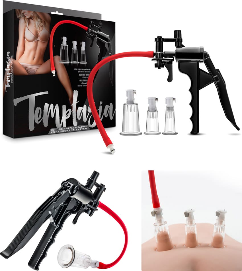 Blush Temptasia | Klitoris- und Brustwarzenpumpe | 3 Zylinder