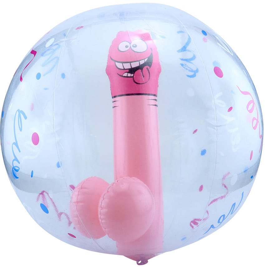 Ozzé Pecker Beach Ball | Aufblasbarer Strandball mit Riesenpenis