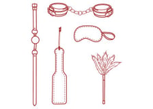 Kit BDSM. Coffret de Bondage - KissKiss Kit BDSM. Coffret de Bondage - KissKiss