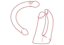 Double Dildos & Godes pour couples - KissKiss