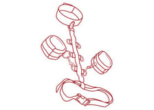 Harnais de Bondage BDSM - KissKiss Harnais de Bondage BDSM - KissKiss
