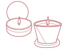 Bougies de Massage pour Couples - KissKiss