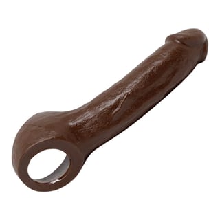 Gaine en silicone pour pénis VixSkin Ride On - Brun