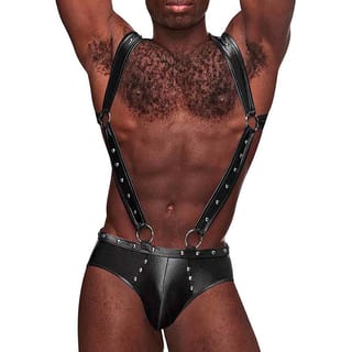 Male Power Fetish Uranus Hodenschutz - Schwarz Male Power Fetish Uranus Hodenschutz - Schwarz