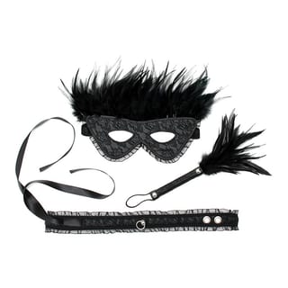 Rimba Domina BDSM Zubehörset - 3 Teile - Schwarz Rimba Domina BDSM Zubehörset - 3 Teile - Schwarz