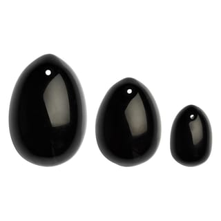 Oeufs de Yoni en pierre La Gemmes - Black Obsidian