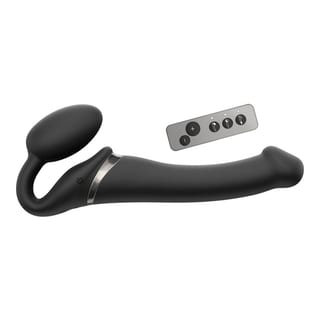 strap-on-me Vibrating Bendable vibrierendes Doppelsextoy - Schwarz (M) strap-on-me Vibrating Bendable vibrierendes Doppelsextoy - Schwarz (M)