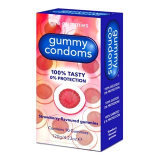 Bonbons Gummy Condoms en forme de préservatifs (10 bonbons) Bonbons Gummy Condoms en forme de préservatifs (10 bonbons)