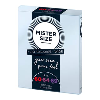 Préservatif sur mesure Mister Size - Taille 60/64/69 (3 Préservatifs)