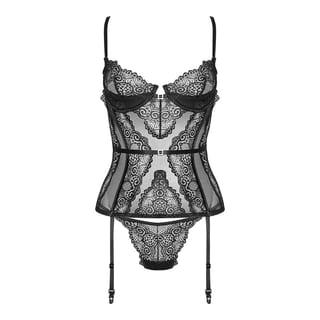 Beauty Night Ravenna Korsett & String - Schwarz Beauty Night Ravenna Korsett & String - Schwarz