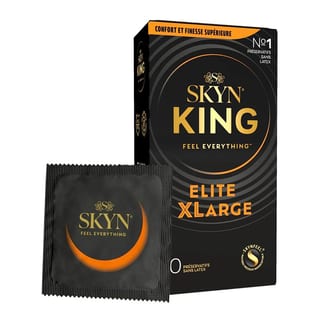Skyn King Elite XLarge (Grande Taille) - sans latex (20 Préservatifs) Skyn King Elite XLarge (Grande Taille) - sans latex (20 Préservatifs)