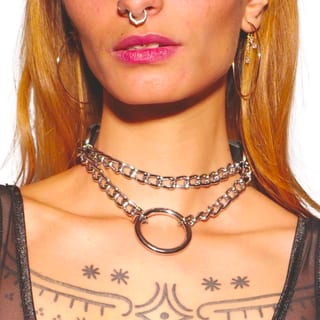Collier étrangleur The Sinners - Argenté Collier étrangleur The Sinners - Argenté