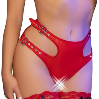 Chilirose offener Slip 4656 - Rot Chilirose offener Slip 4656 - Rot