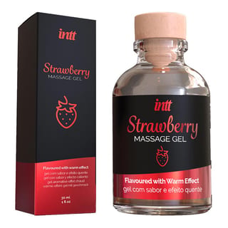 Gel de massage chauffant Intt Strawberry - Fraise - 30 ml Gel de massage chauffant Intt Strawberry - Fraise - 30 ml