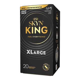 SKYN King XLarge (Grande Taille) - sans latex (20 Préservatifs) SKYN King XLarge (Grande Taille) - sans latex (20 Préservatifs)