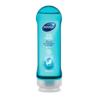 Manix Ice Feel 2-in-1 Gleitmittel und Massagegel - 200 ml (wasserbasiert) Manix Ice Feel 2-in-1 Gleitmittel und Massagegel - 200 ml (wasserbasiert)