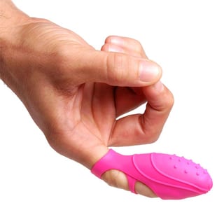 Frisky Bang Her G-Spot vibrierender Finger aus Silikon