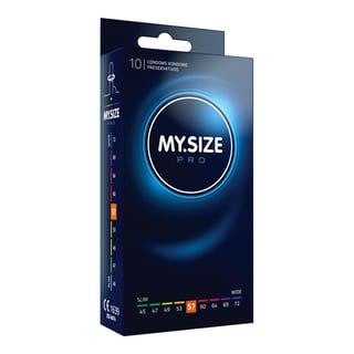 Préservatif sur mesure My Size Pro - Taille 57 (10 Préservatifs) Préservatif sur mesure My Size Pro - Taille 57 (10 Préservatifs)