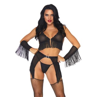 Leg Avenue Costume de Cowgirl Ride Em - 4 pièces