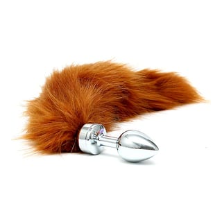 Rimba Analplug mit Schwanz - Fuchsrot