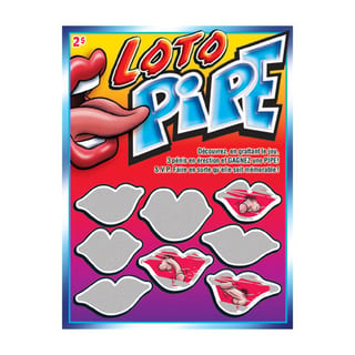 Carte à gratter "Loto Pipe" (Französisch)