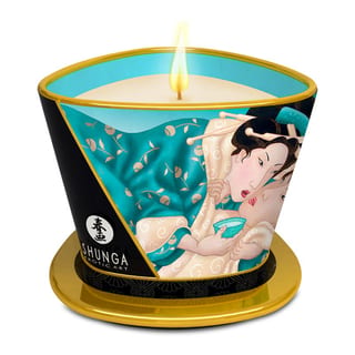 Shunga Sensual Massagekerze - Blumen der Inseln - 170 ml