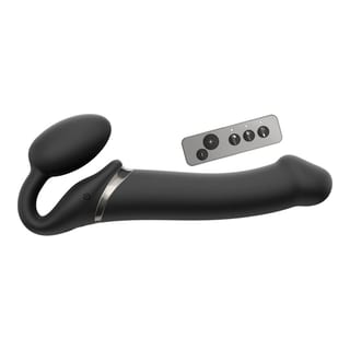 strap-on-me Vibrating Bendable vibrierendes Doppelsextoy - Schwarz (L) strap-on-me Vibrating Bendable vibrierendes Doppelsextoy - Schwarz (L)