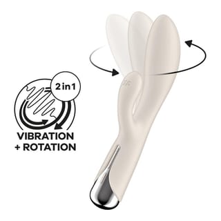 Satisfyer Spinning Rabbit Rotierender Rabbit-Vibrator - Weiss Satisfyer Spinning Rabbit Rotierender Rabbit-Vibrator - Weiss
