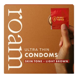Roam Skin Tone - Ultradünnes Kondom aus Latex - Hellbraun (12 Kondome)