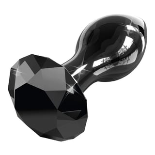 Plug anal en verre Icicles No. 78 - Noir Plug anal en verre Icicles No. 78 - Noir